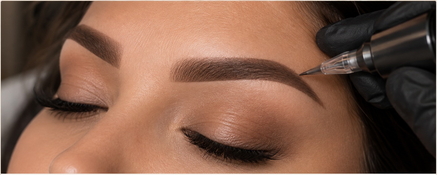 Powder ombré brows